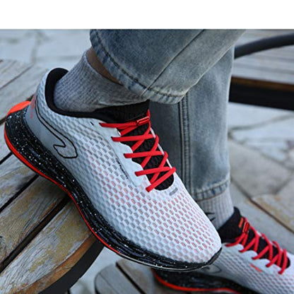 anan520 Elastic No Tie Shoe Laces For Adults,Kids,Elderly,System With Elastic Shoe Laces(2 Pairs) - color: 02-red