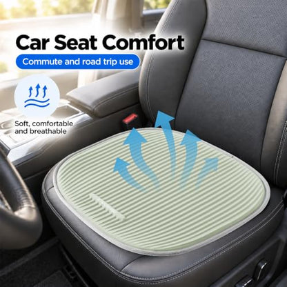 Cooling Gel Seat Cushion for Office Chair & Car Seat, Green - color: Green