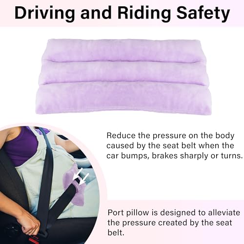 BFXM Mastectomy Seatbelt Pillow, Seat Belt Pillow Post Surgery - color: Gray