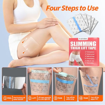 Thigh Lift Body Tape for Loose Skin 10 Count Clear Adhesive Patches