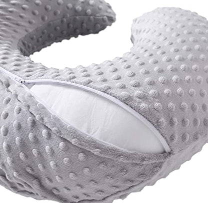 Nursing Pillow and Positioner, Breastfeeding, Bottle Feeding - color: Gray