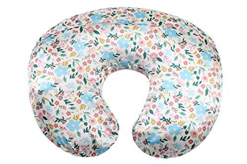 Tcmyyund Satin Nursing Pillow Cover Set 2 Pack Ultra Soft Silk Feeling - color: Floral & Floral