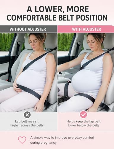 Mimibelt Car Seat Pillow for Pregnancy (Pink) - color: Pink