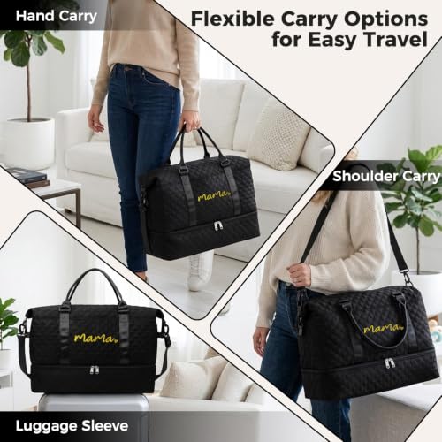 Large Maternity Hospital Bag, Black - color: Black