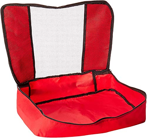 TravelWise Luggage Packing Organization Cubes 3 Pack, Red, Large (TWPC-01)