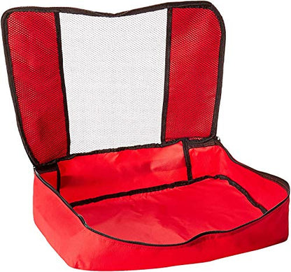 TravelWise Luggage Packing Organization Cubes 3 Pack, Red, Large (TWPC-01)