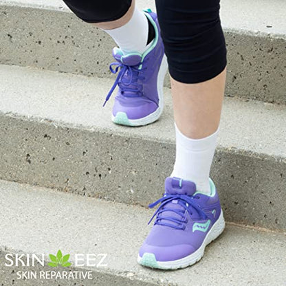 Skineez Diabetic Hydrating Socks, S/M, Black, 2 Pairs - color: Black, size: 2 Pair S/M (Pack of 1)