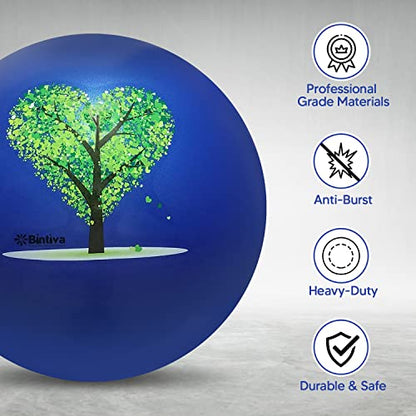 bintiva Exercise Ball - color: Stabilizing Sand - Blue, size: XS (40-45cm)