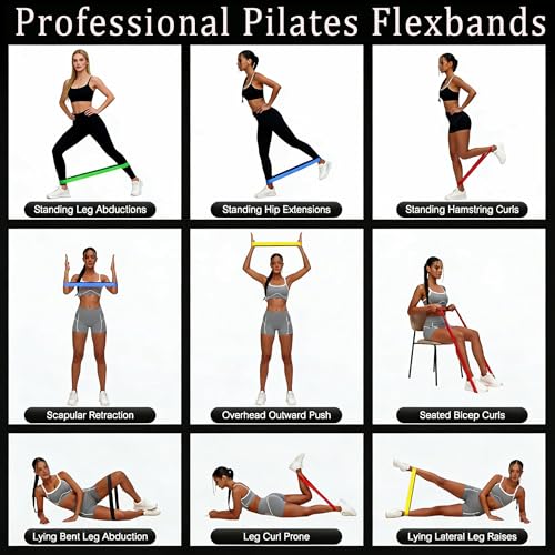 Resistance Bands Set, 5 Levels for Women and Men