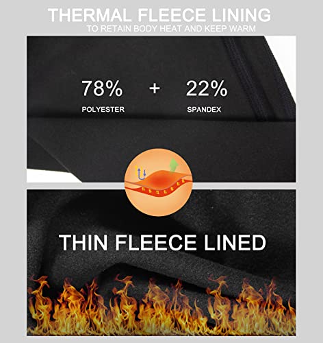 Foucome Women's Fleece Lined Maternity Leggings with Pockets - color: 2pack Black+navy, size: XX-Large