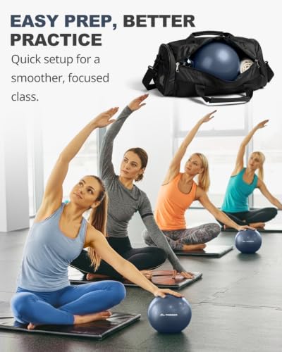 Trideer Yoga Ball for Exercise, Pregnancy, Exercise Ball, Pump Included - color: Navy, size: XXS(9in./23cm) (Without Pump)