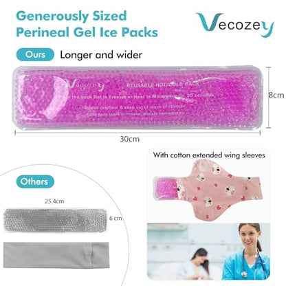 2 Perineal Cold Packs for Maternity Postpartum Care, Pink