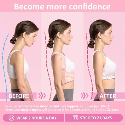 Posture Corrector for Women & Men, Back Shoulder Support Brace - size: Small(Small)