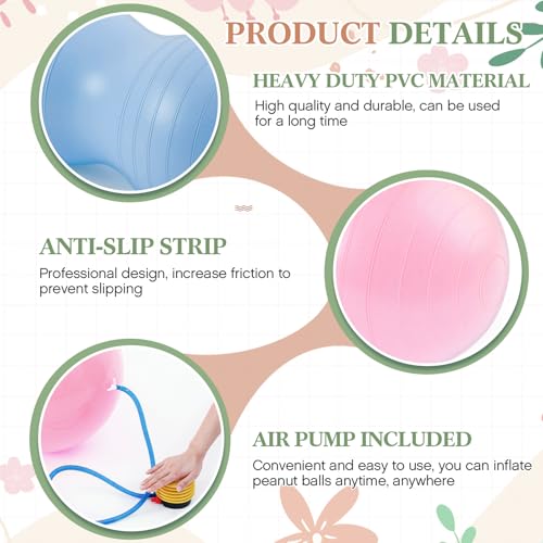 Jexine Peanut Ball for Kids Therapy Pregnancy - color: Macaron Color