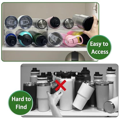 Spaclear 2 Pack Water Bottle Organizer, Stackable Water Bottle Holder - size: 6 Bottles
