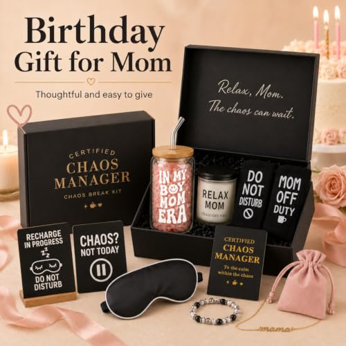 Birthday Gifts for Mom from Son, Ready to Gift Box for Mom - style: Boy Mom Gifts Box