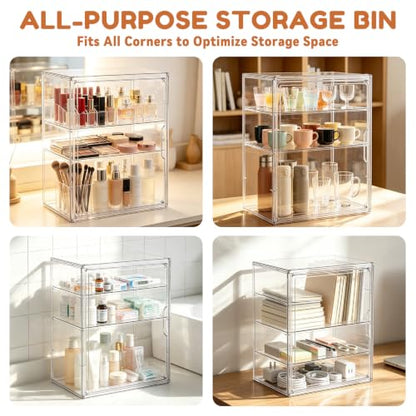 3‑Tier Clear Acrylic Baby Bottle Organizer