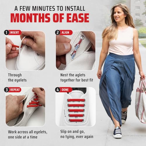 uLace Classic No-Tie Shoelaces - Elastic Shoe Laces for Sneakers - 14 Laces - color: Off-white