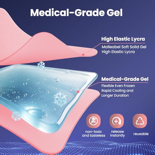 ONLYCARE Migraine Relief Cap, Headache Relief Cold Cap for Migraine Relief - color: Pink