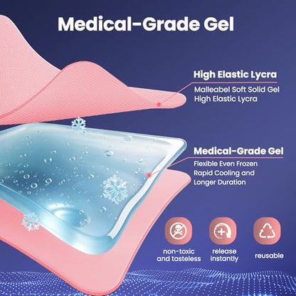 ONLYCARE Migraine Relief Cap, Headache Relief Cold Cap for Migraine Relief - color: Pink