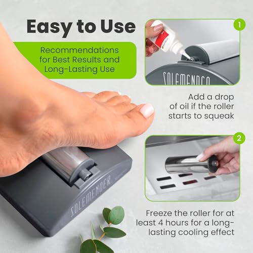 Cold Foot Massage Roller for Neuropathy & Plantar Fasciitis - color: Cooling