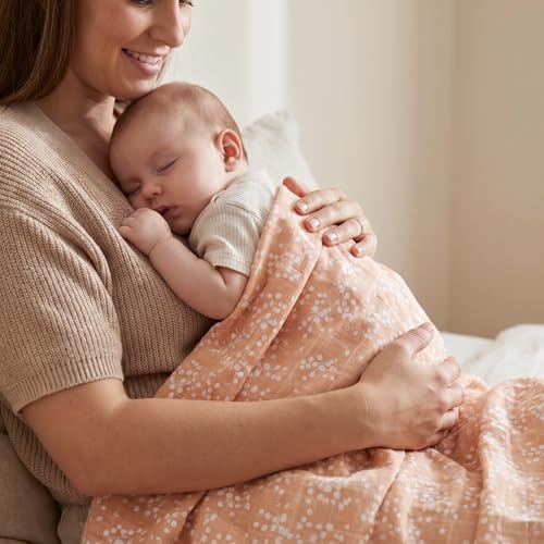Muslin Swaddle Blankets for Newborn, Cotton Receiving Blanket - color: Neutral