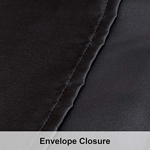 NTBAY Queen Satin Pillowcases, Set of 2, Black - color: Black, size: 2 x Queen (20 x 30 Inches)