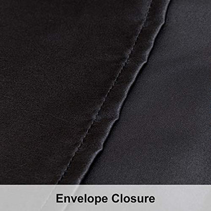 NTBAY Queen Satin Pillowcases, Set of 2, Black - color: Black, size: 2 x Queen (20 x 30 Inches)