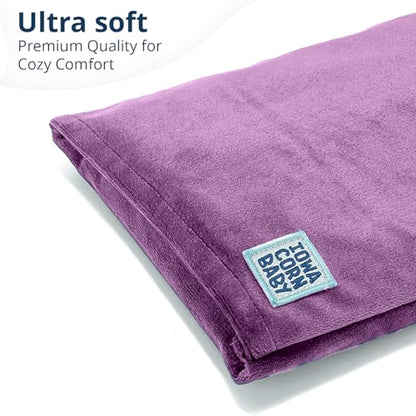 Microwave Heating Pad - Moist Heat Warm Compress for Back, Neck and Cramps - color: Moonlit Lilac
