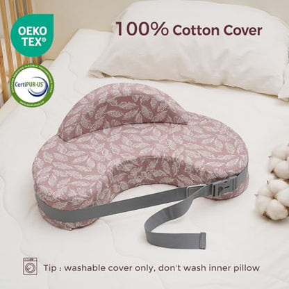 Momcozy Cozylite Nursing Pillow for Breastfeeding - Supportive Memory Foam - color: Cozylite -Light Pink