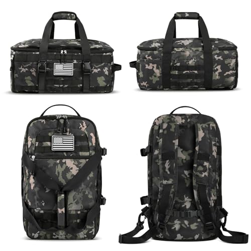 Gym Bags for Men, Duffle Bag with Shoe Compartment - color: Camouflage, size: Medium
