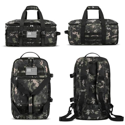 Gym Bags for Men, Duffle Bag with Shoe Compartment - color: Camouflage, size: Medium