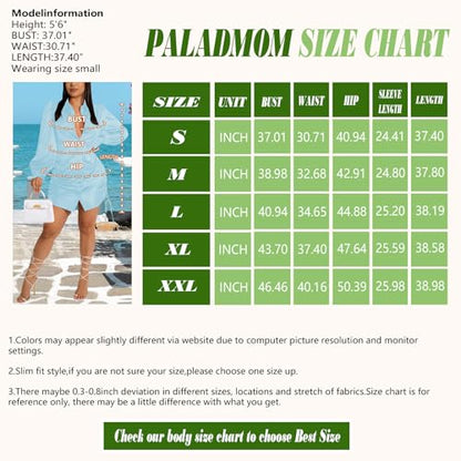 Women's Sexy Button Down Shirts Loose Collar Long Sleeve Ruched Silk Cloth Night Out Club Mini Wrap Dress Drawstring - color: Light Blue, size: Medium
