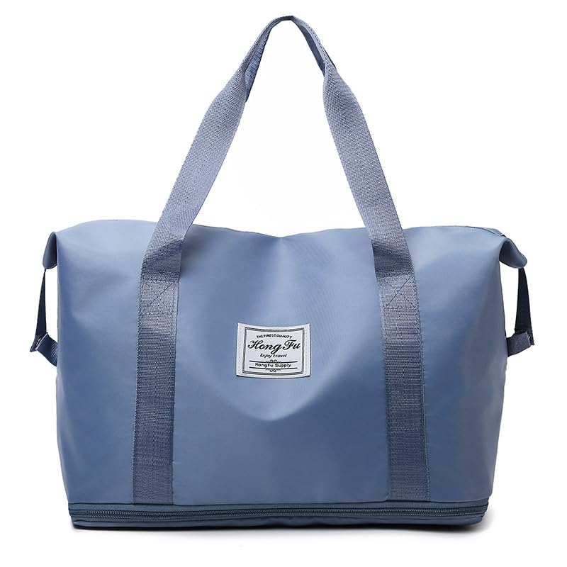 Duffle Bag for Travel, Weekender Overnight Bags-Dusty Blue - color: Dusty Blue