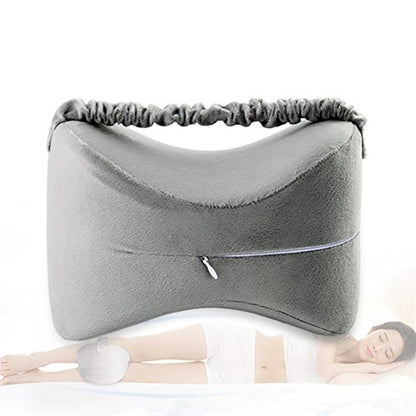 Orthopedic Knee Pillow for Sciatica Relief, Leg Pain, Pregnancy - Memory Foam Leg Pillow for Side Sleepers with Washable Cover