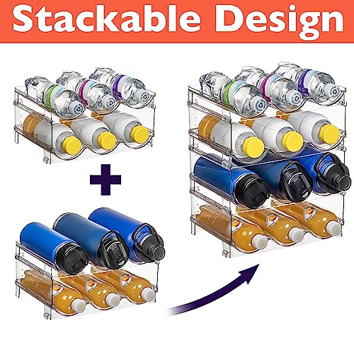 ClearSpace Water Bottle Organizer, Stackable Cabinet Storage, 8 Pack - size: 8 Pack