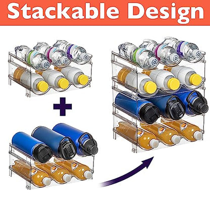 ClearSpace Water Bottle Organizer, Stackable Cabinet Storage, 8 Pack - size: 8 Pack