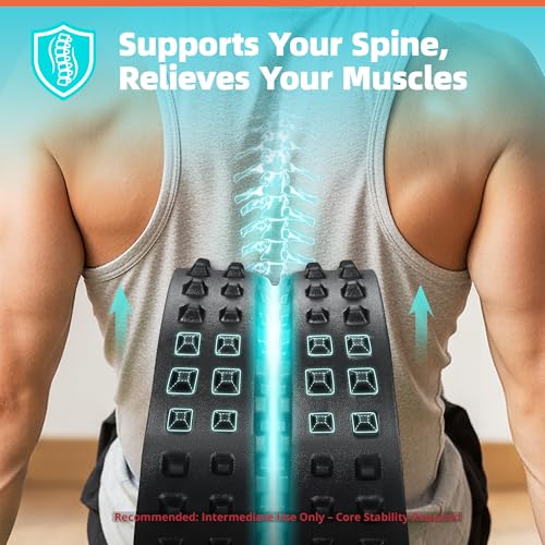 GymCope 10in Back Roller, Foam Roller for Exercise, Spine-Safe Groove - color: Blue, size: Firm
