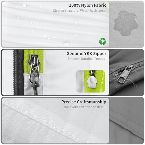 Cipway Compression Packing Cubes Set (White 6pcs) - color: White, size: 6PCS