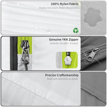 Cipway Compression Packing Cubes Set (White 3pcs) - color: White, size: 3PCS