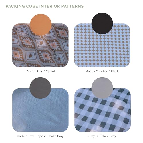 Parker Baby Co. Packing Cube Set, 3-Pack Travel Organizers - Camel - color: Camel/Desert Star