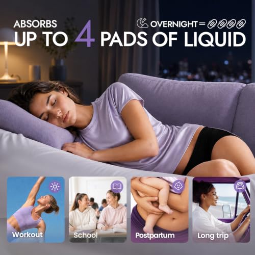 MOLLIS Disposable Period Underwear, Postpartum Panties, S/M, Black, 8Ct - size: Small/Medium(8 Count)