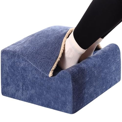 Keep Warm Foot Stool Foot Rest for Under Desk At Work - color: Blue+