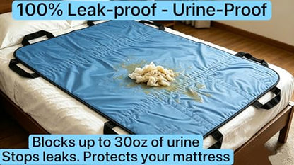Positioning Bed Pad with Handles for Turning Lifting Repositioning Elderly - size: 48*40