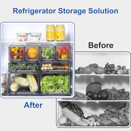 Refrigerator Organizers and Storage Drawers (Complete Set)