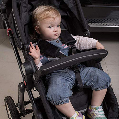 COOLBEBE Car Seat Straps Shoulder Pads for Baby Kids - color: Black, size: Small