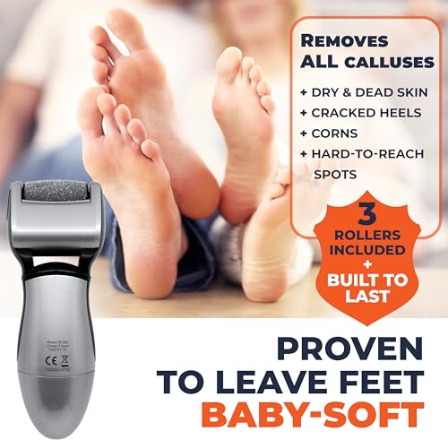 Own Harmony Electric Foot Callus Remover - Rechargeable Pedicure File Tool - color: Gray