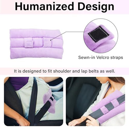 BFXM Mastectomy Seatbelt Pillow, Seat Belt Pillow Post Surgery - color: Purple