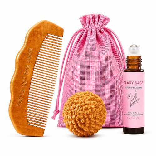 Labor Focus Trio, Birth Comb, Massage Ball & Clary Sage Roller