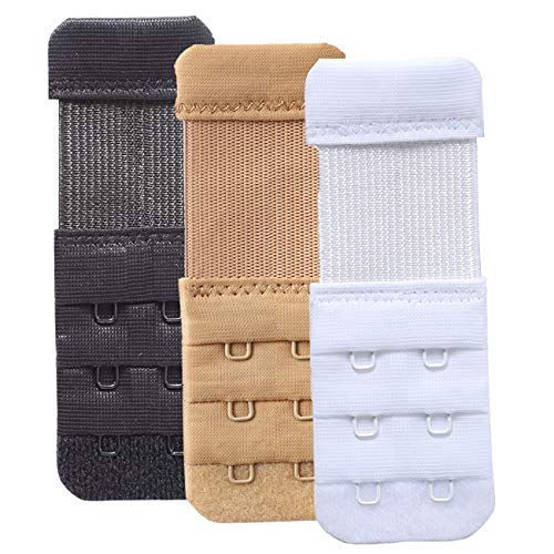 Women's Bra Extenders 4 Hook / 3 Hook / 5 Hook / 2 Hook Soft Comfortable Stretchy Bra Extension Strap - color: 2 Hook Bra Extender,1/2 Inch Spacing